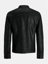 Jack & Jones Schwarze Jack & Jones Warner Lederjacke