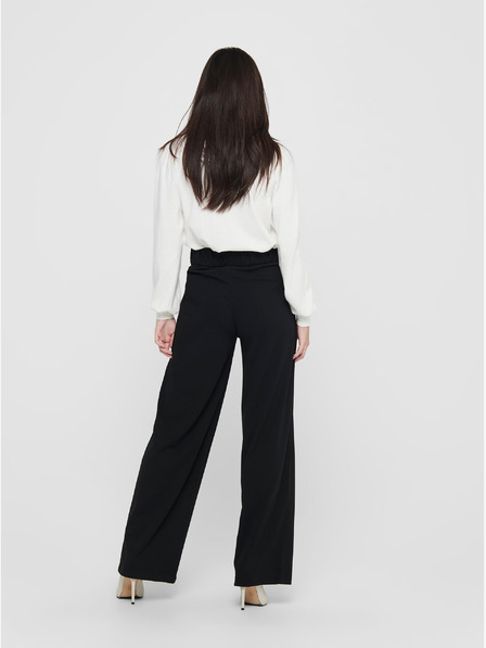 Jacqueline de Yong Schwarze Damen-Weitbeinhosen JDY Geggo