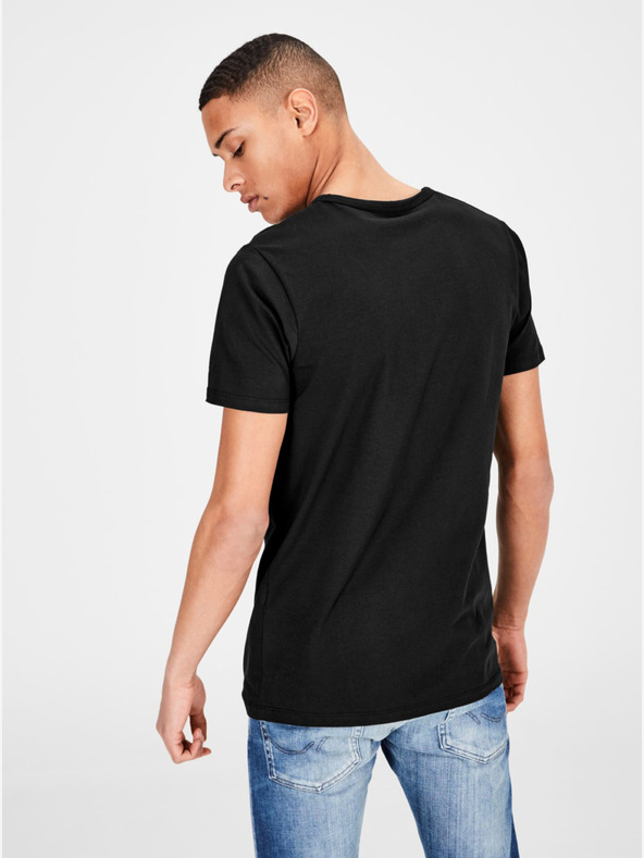 Jack & Jones Schwarzes Basic-T-Shirt Jack & Jones Basic