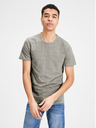 Jack & Jones Grau gestreiftes Basic-T-Shirt Jack & Jones Basic