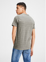 Jack & Jones Grau gestreiftes Basic-T-Shirt Jack & Jones Basic