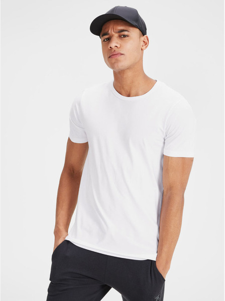 Jack & Jones Weißes kurzärmeliges Herren-T-Shirt Jack & Jones Basic