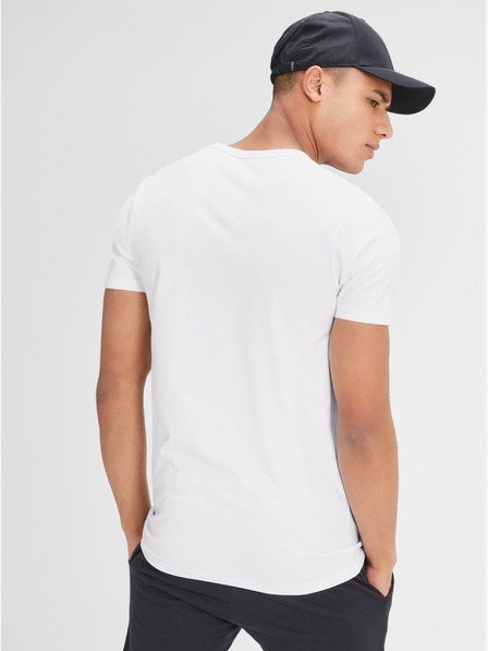 Jack & Jones Weißes kurzärmeliges Herren-T-Shirt Jack & Jones Basic
