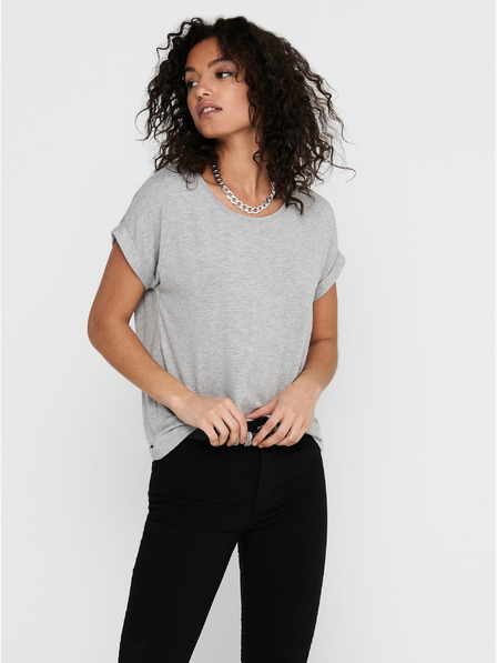 ONLY Hellgraues Oversized-T-Shirt ONLY Moster