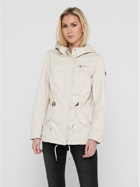 ONLY Cremefarbener Parka ONLY Lorca