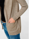 ONLY Beigefarbene Strickjacke mit Taschen ONLY Lesly