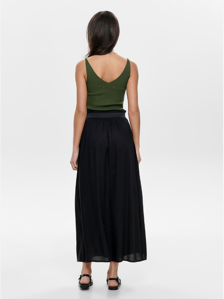 Jacqueline de Yong Dunkelgrünes geripptes Tank-Top JDY Nanna