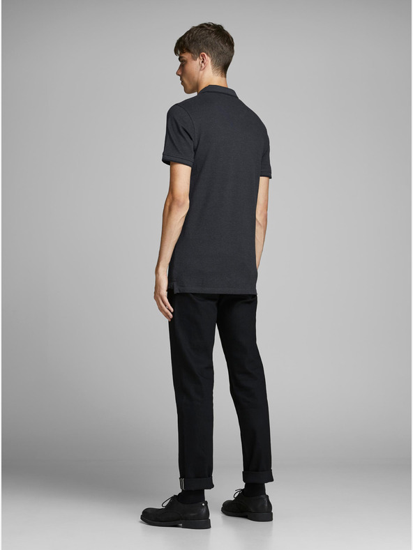 Jack & Jones Dunkelgraues Poloshirt Jack & Jones Paulos