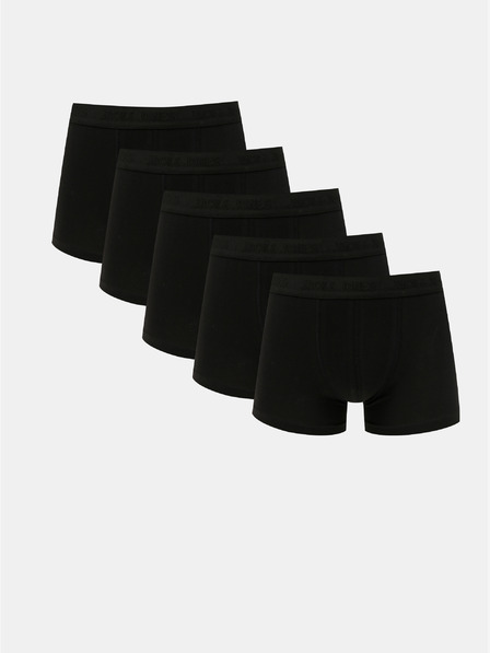 Jack & Jones Fünf schwarze Jack & Jones Tone Boxershorts