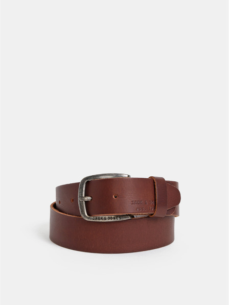 Jack & Jones Dunkelbrauner Leder Herrengürtel Jack & Jones Paul
