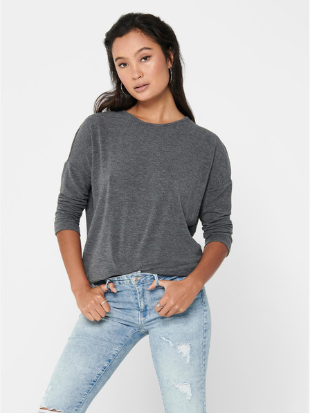 ONLY Graues Damen Pullover Top ONLY Glamour
