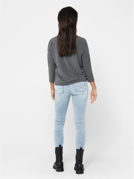 ONLY Graues Damen Pullover Top ONLY Glamour