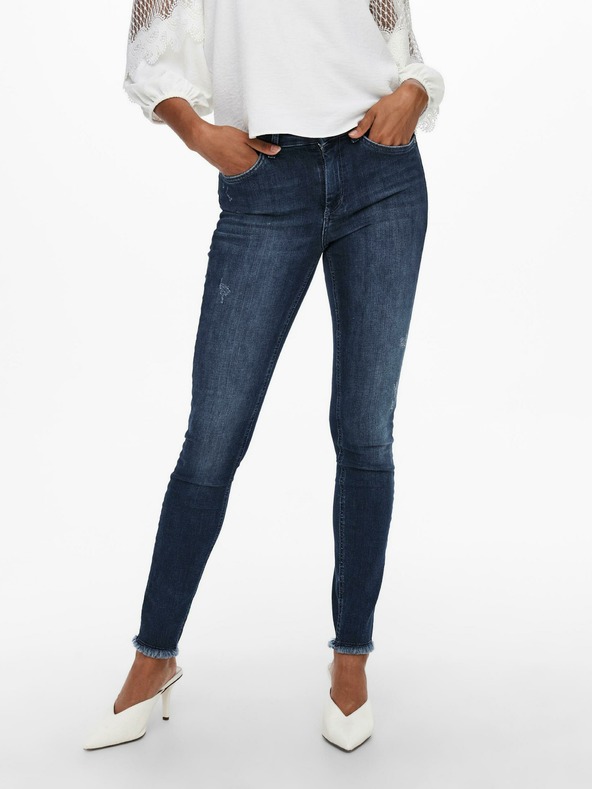 ONLY Dunkelblaue Skinny-Jeans ONLY Blush