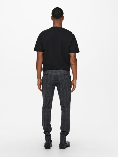 ONLY & SONS Dunkelgrau karierte Hose ONLY & SONS Mark