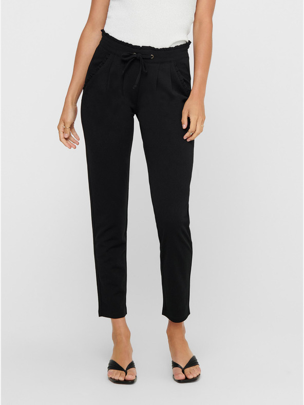 Jacqueline de Yong Schwarze Hose mit Schnürung JDY Catia