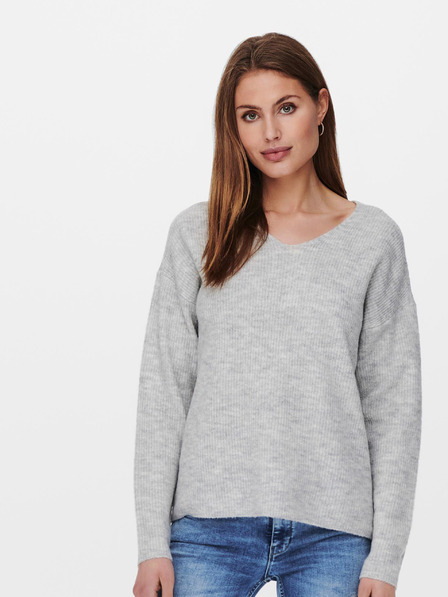 ONLY Hellgrauer ONLY Camilla Pullover