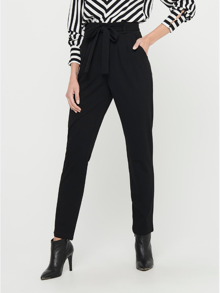 Jacqueline de Yong Schwarze JDY Tanja Hose mit Krawatte