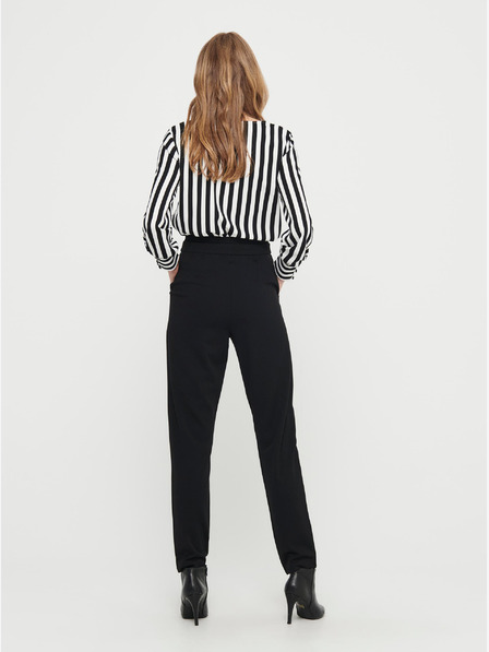 Jacqueline de Yong Schwarze JDY Tanja Hose mit Krawatte