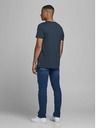 Jack & Jones Dunkelblaues Basic-T-Shirt Jack & Jones Organic