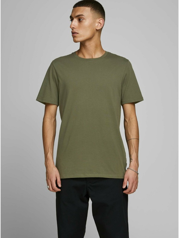 Jack & Jones Khakifarbenes Basic-Shirt Jack & Jones Organic