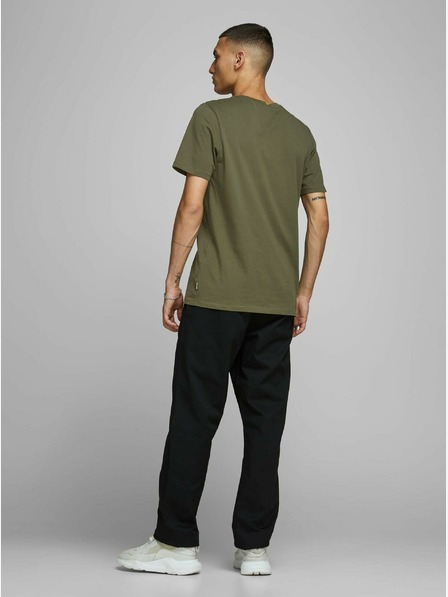 Jack & Jones Khakifarbenes Basic-Shirt Jack & Jones Organic