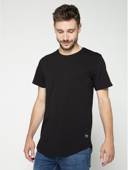ONLY & SONS Schwarzes Basic-T-Shirt ONLY & SONS Matt