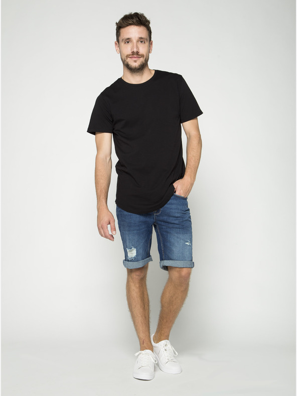 ONLY & SONS Schwarzes Basic-T-Shirt ONLY & SONS Matt