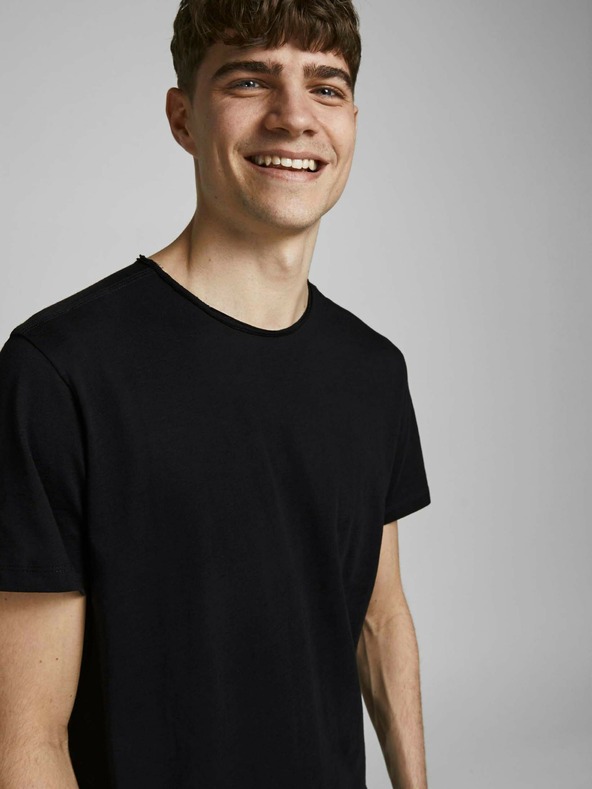 Jack & Jones Schwarzes Basic-T-Shirt Jack & Jones Basher