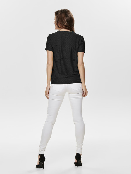 Jacqueline de Yong Schwarzes T-Shirt JDY Cathinka