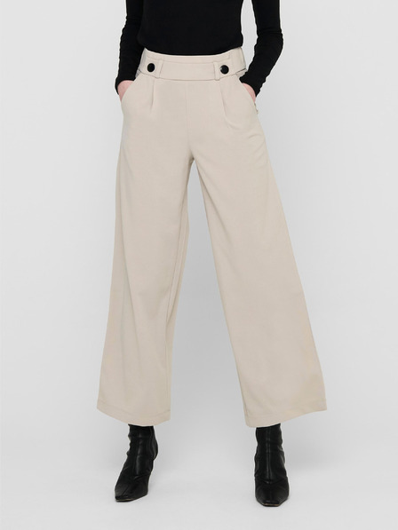 Jacqueline de Yong Cremefarbene Damen-Weitbein-Hose JDY Geggo