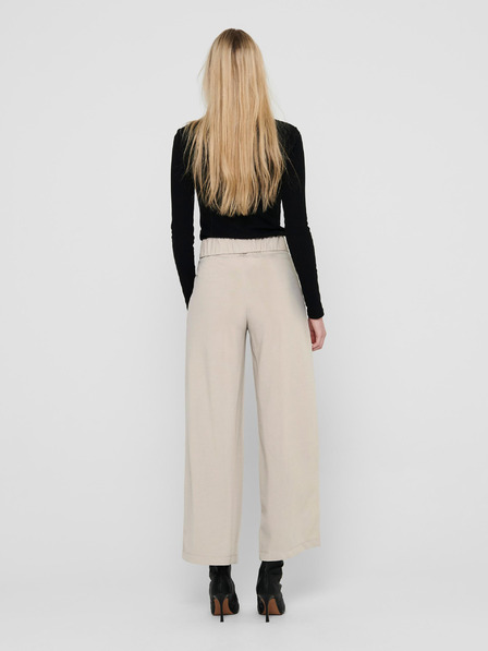Jacqueline de Yong Cremefarbene Damen-Weitbein-Hose JDY Geggo
