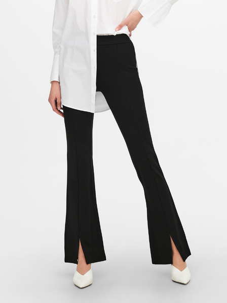 Jacqueline de Yong Schwarze Damen-Hose mit ausgestelltem Bein JDY Pretty