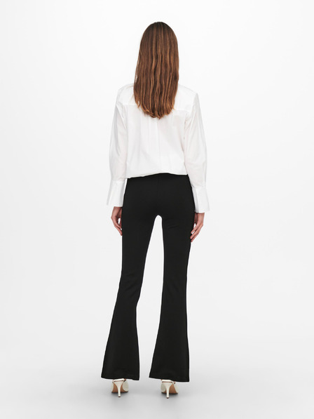 Jacqueline de Yong Schwarze Damen-Hose mit ausgestelltem Bein JDY Pretty