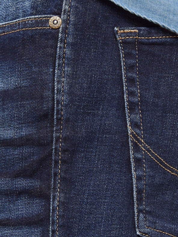 Jack & Jones Dunkelblaue Slim-Fit-Jeans Jack & Jones Clark