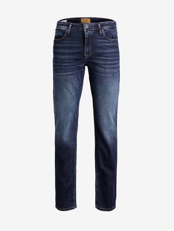 Jack & Jones Dunkelblaue Slim-Fit-Jeans Jack & Jones Clark