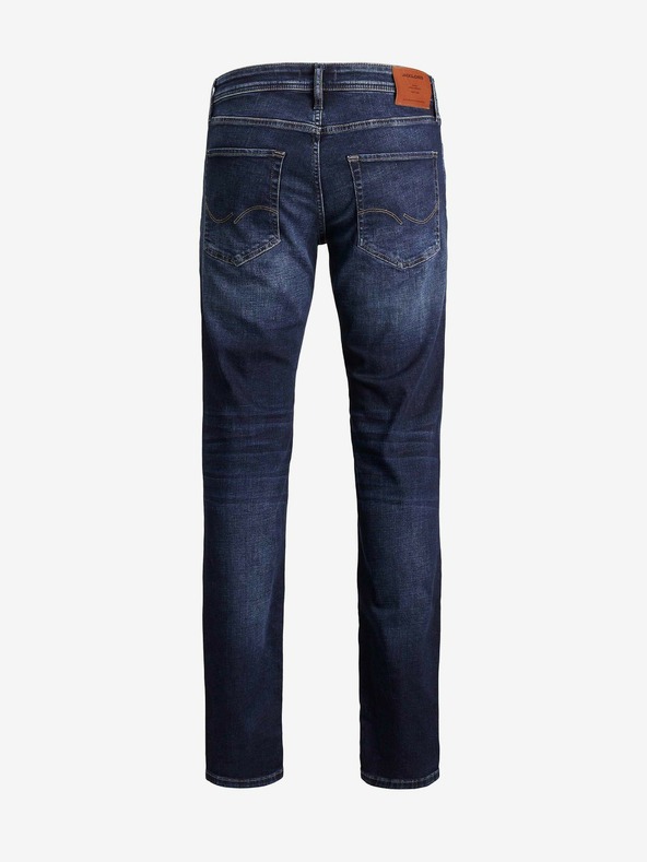 Jack & Jones Dunkelblaue Slim-Fit-Jeans Jack & Jones Clark