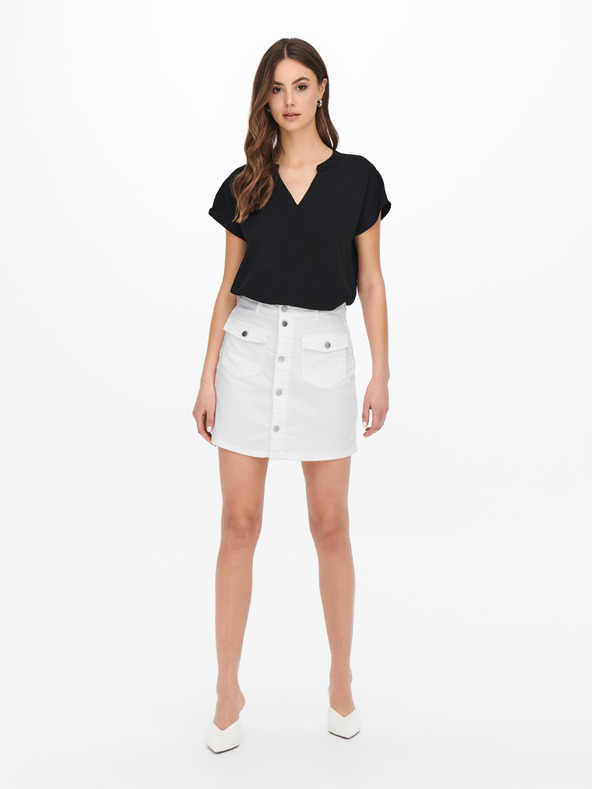 Jacqueline de Yong Schwarze JDY Lion Bluse