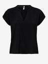 Jacqueline de Yong Schwarze JDY Lion Bluse
