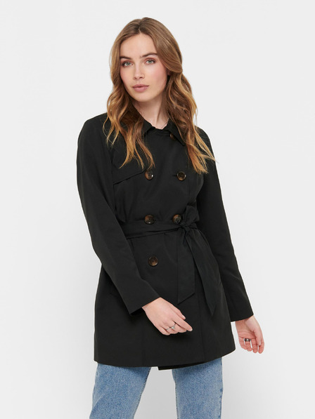 ONLY Schwarzer Trenchcoat für Frauen ONLY Valerie
