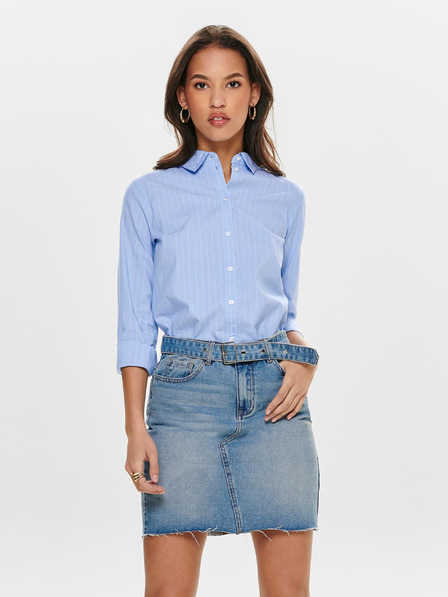Jacqueline de Yong Blau gestreiftes Damenhemd JDY Mio