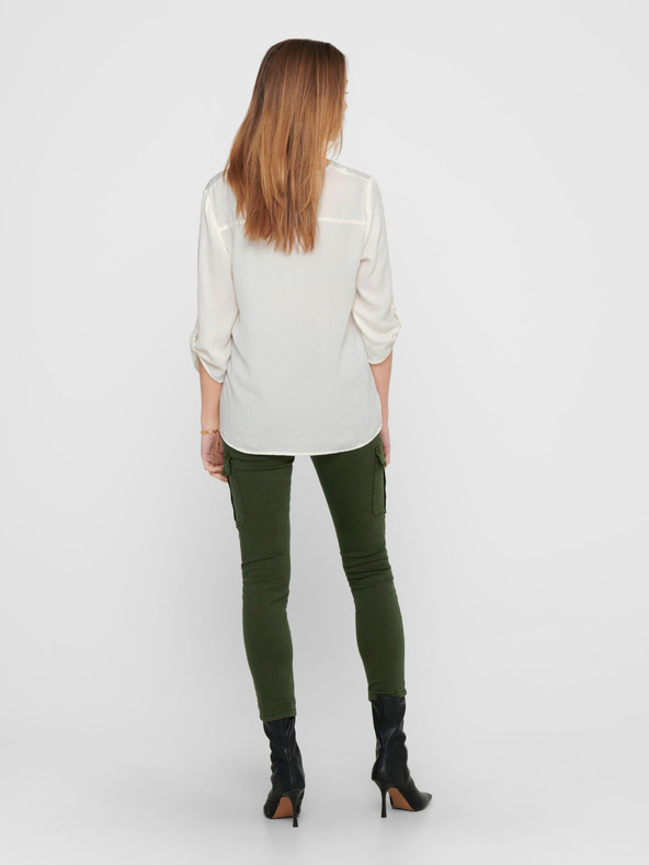 Jacqueline de Yong Cremefarbene Bluse JDY Divya