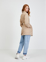 ONLY Beigefarbener kurzer Trenchcoat mit Krawatte ONLY Valerie