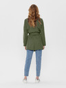 ONLY Khakifarbener kurzer Trenchcoat mit Krawatte ONLY Valerie