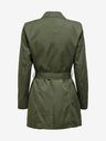 ONLY Khakifarbener kurzer Trenchcoat mit Krawatte ONLY Valerie