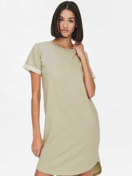 Jacqueline de Yong Beigefarbenes Basic-Kleid JDY Ivy