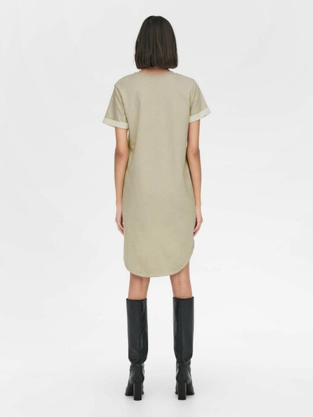 Jacqueline de Yong Beigefarbenes Basic-Kleid JDY Ivy