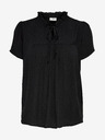 Jacqueline de Yong Schwarz gemusterte Bluse JDY Lima