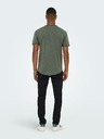 ONLY & SONS ONLY & SONS Benne grün gestreiftes Basic-T-Shirt