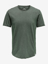 ONLY & SONS ONLY & SONS Benne grün gestreiftes Basic-T-Shirt