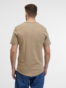ONLY & SONS Beigefarbenes gestreiftes Herren-Basic-Shirt ONLY & SONS Benne